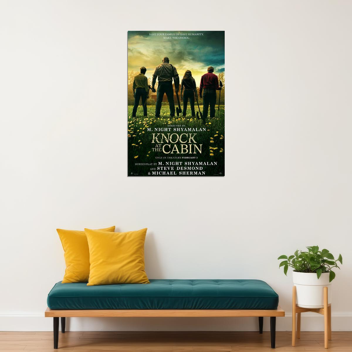 Knock At The Cabin Movie Horror Mystery Thriller Poster Wall Art Print Home Wall Decor - xonomax