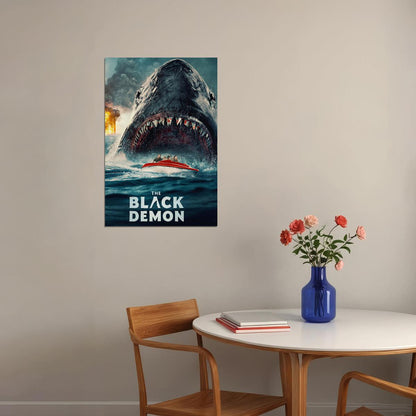 The Black Demon Movie Horror Thriller Science Fiction Poster Wall Art Print Home Wall Decor - xonomax