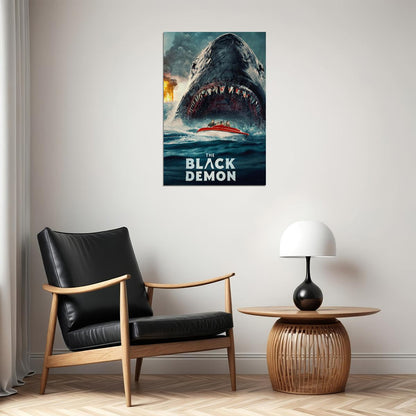 The Black Demon Movie Horror Thriller Science Fiction Poster Wall Art Print Home Wall Decor - xonomax