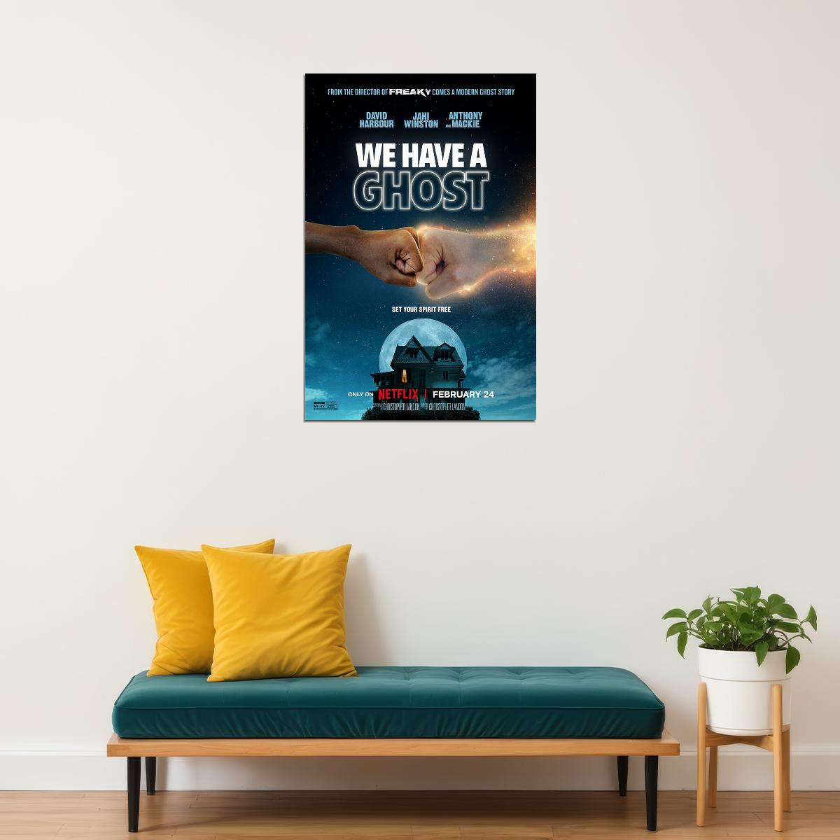We Have A Ghost Movie Action Comedy Family Poster Wall Art Print Home Wall Decor - xonomax