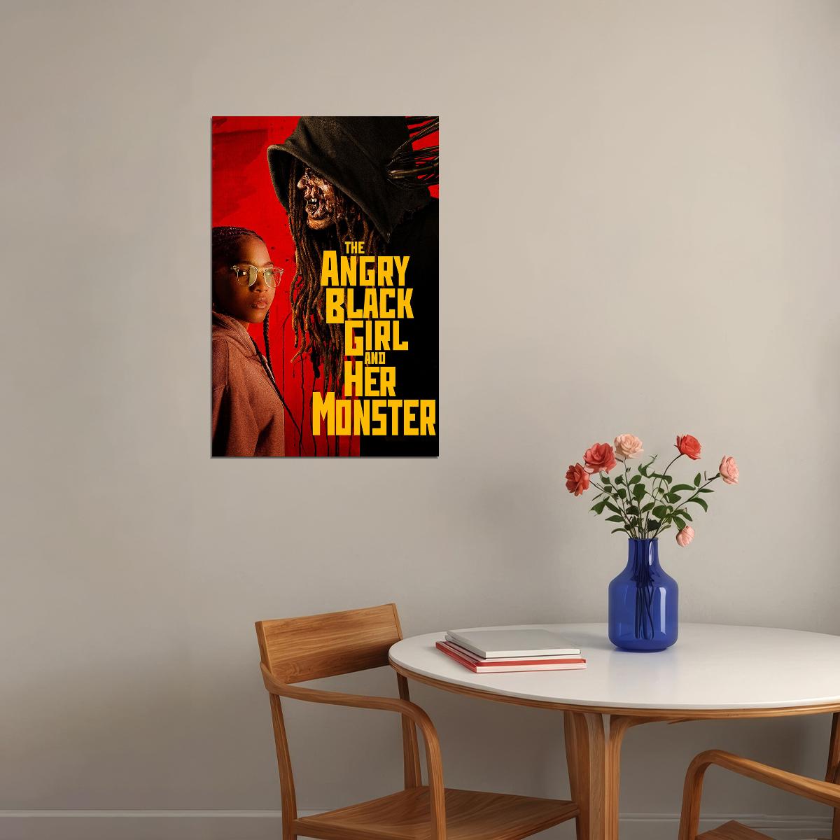 The Angry Black Girl And Her Monster Movie Drama Horror Poster Wall Art Print Home Wall Decor - xonomax