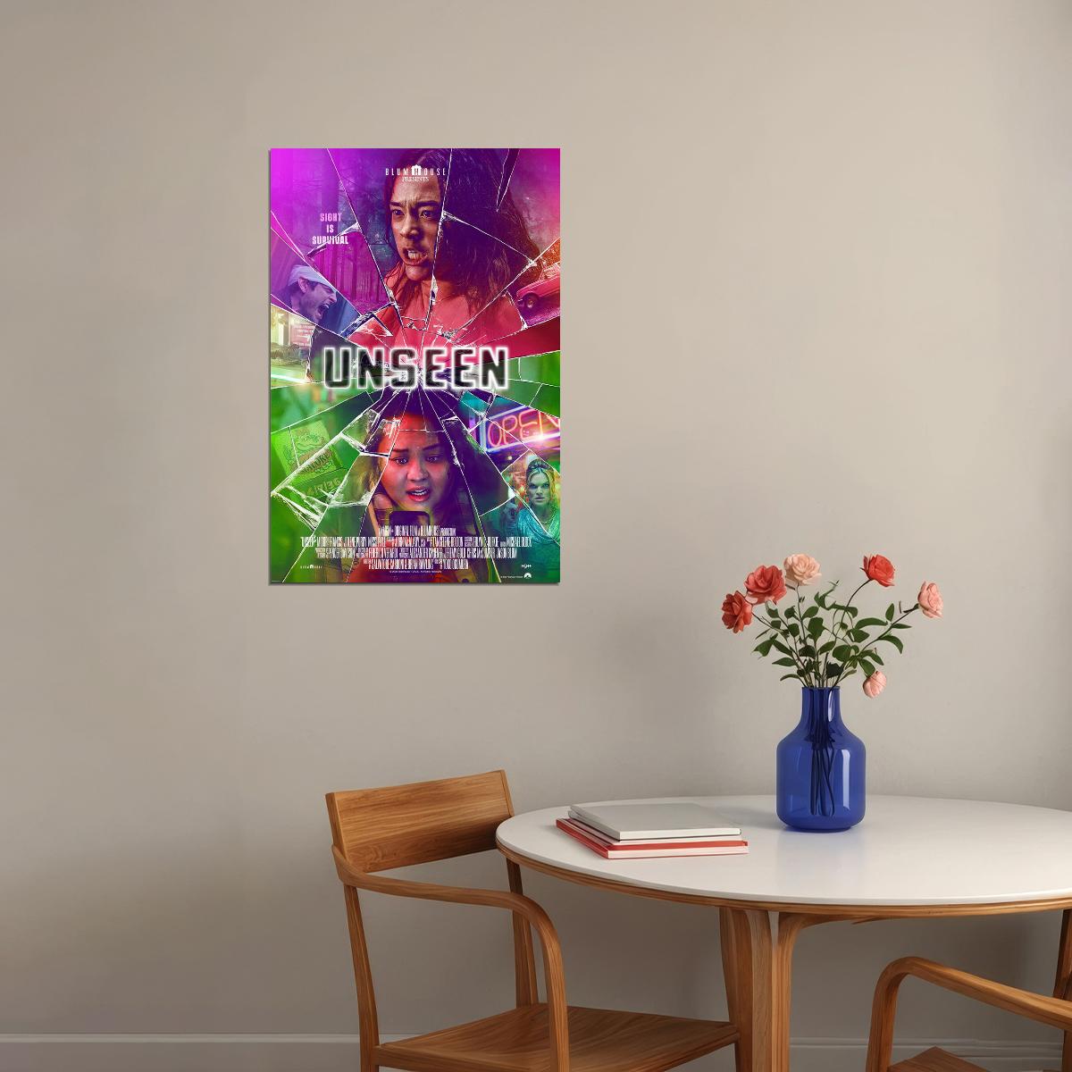 Unseen 2023 Movie Comedy Thriller Poster Wall Art Print Home Wall Decor - xonomax