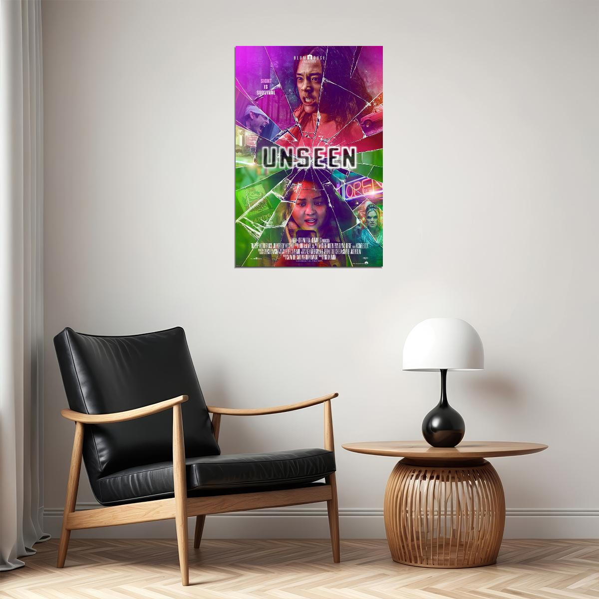 Unseen 2023 Movie Comedy Thriller Poster Wall Art Print Home Wall Decor - xonomax