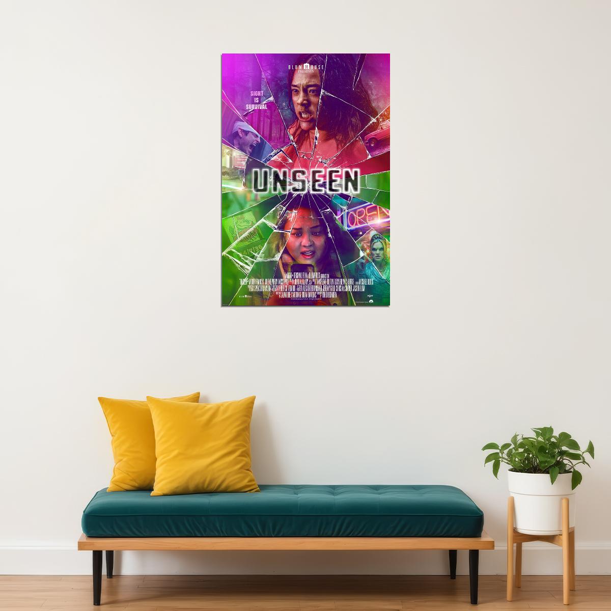 Unseen 2023 Movie Comedy Thriller Poster Wall Art Print Home Wall Decor - xonomax