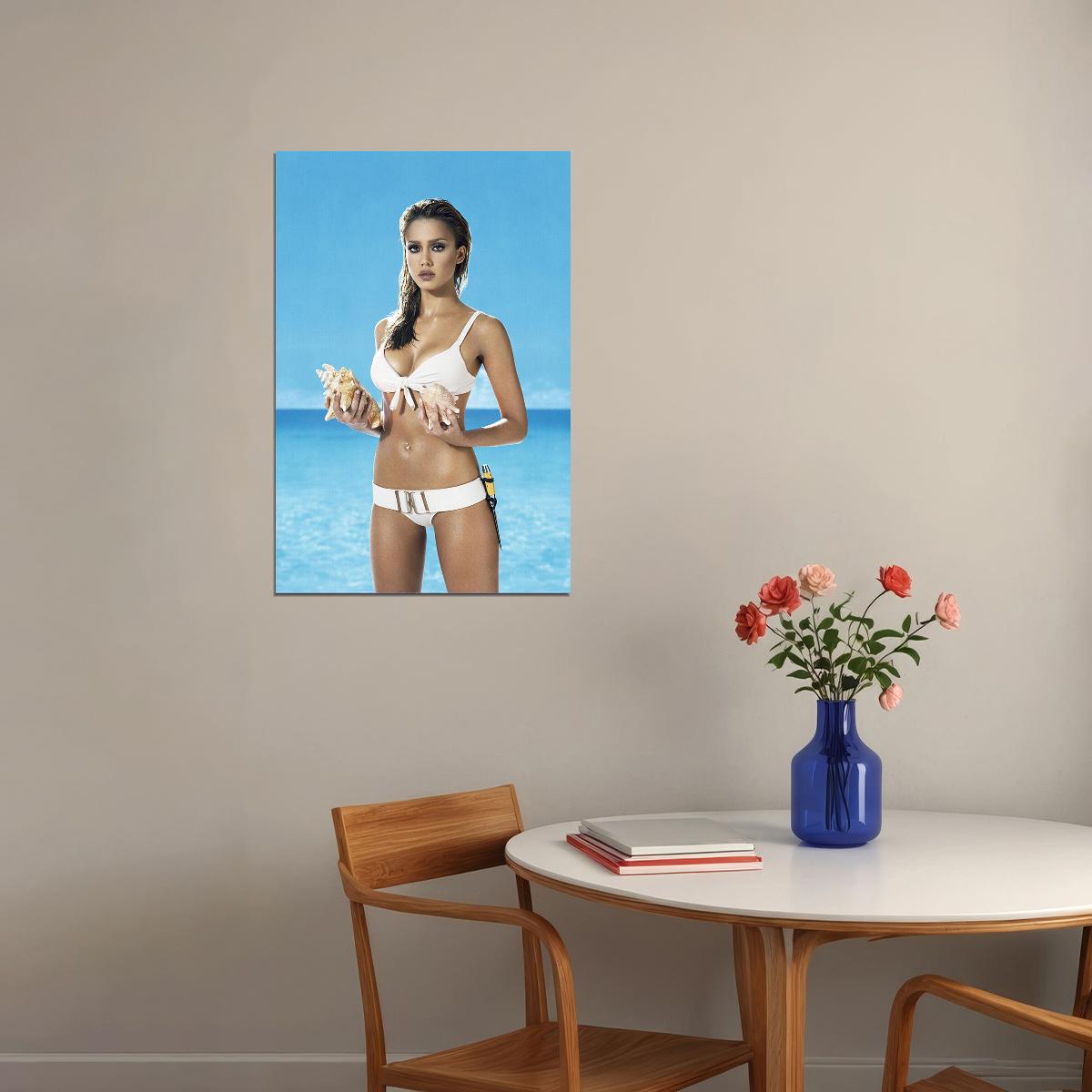 Jessica Alba American Artist And Businessperson Poster Wall Art Print Home Wall Decor