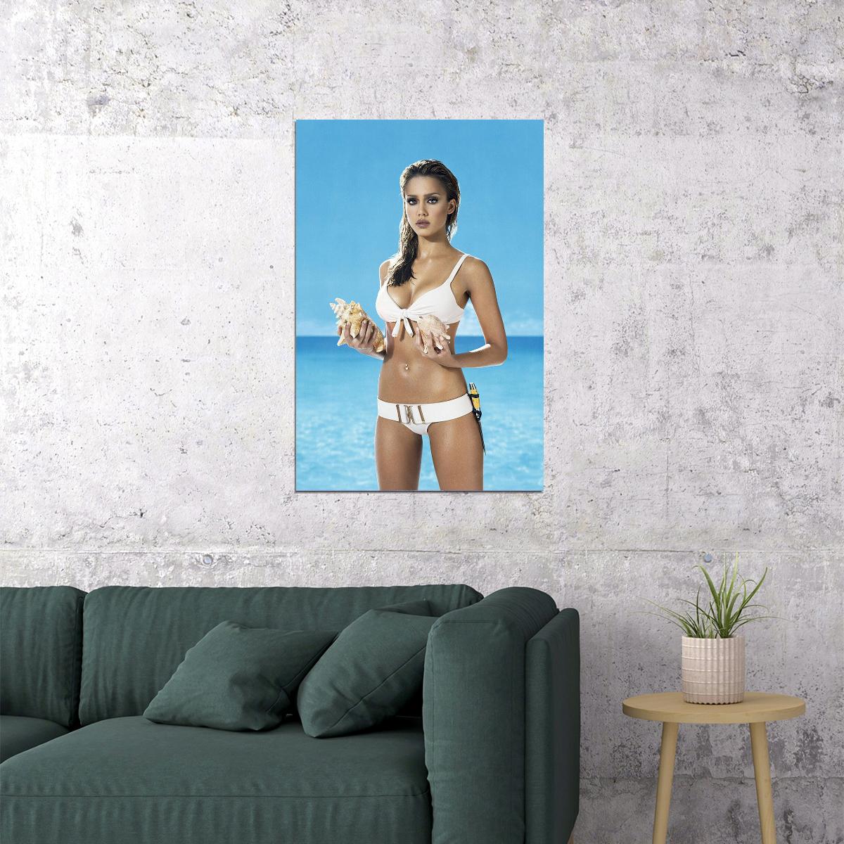 Jessica Alba American Artist And Businessperson Poster Wall Art Print Home Wall Decor