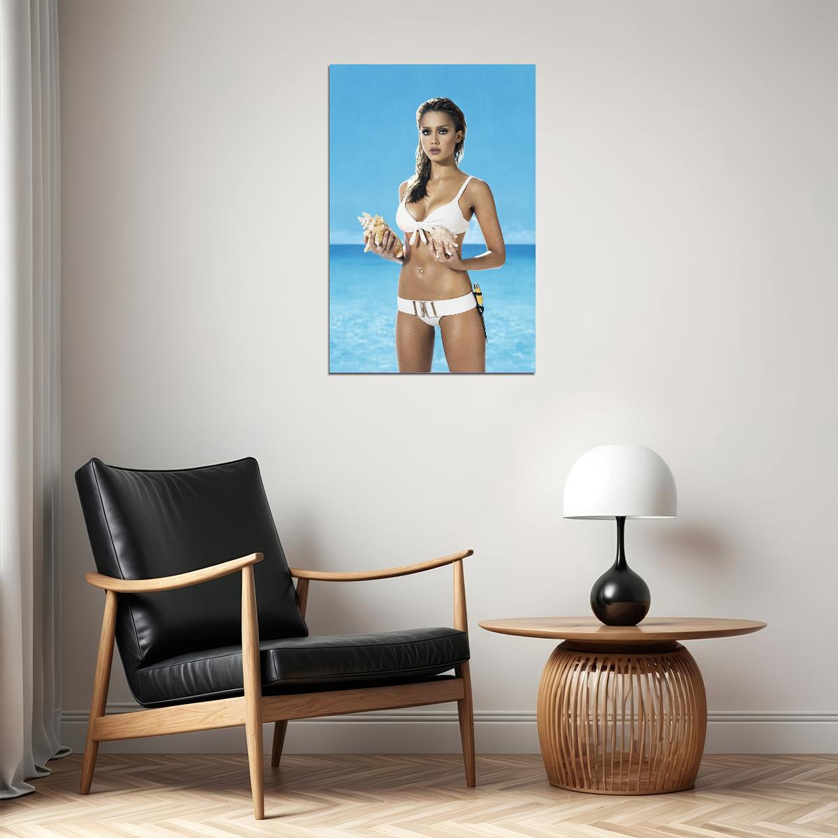Jessica Alba American Artist And Businessperson Poster Wall Art Print Home Wall Decor