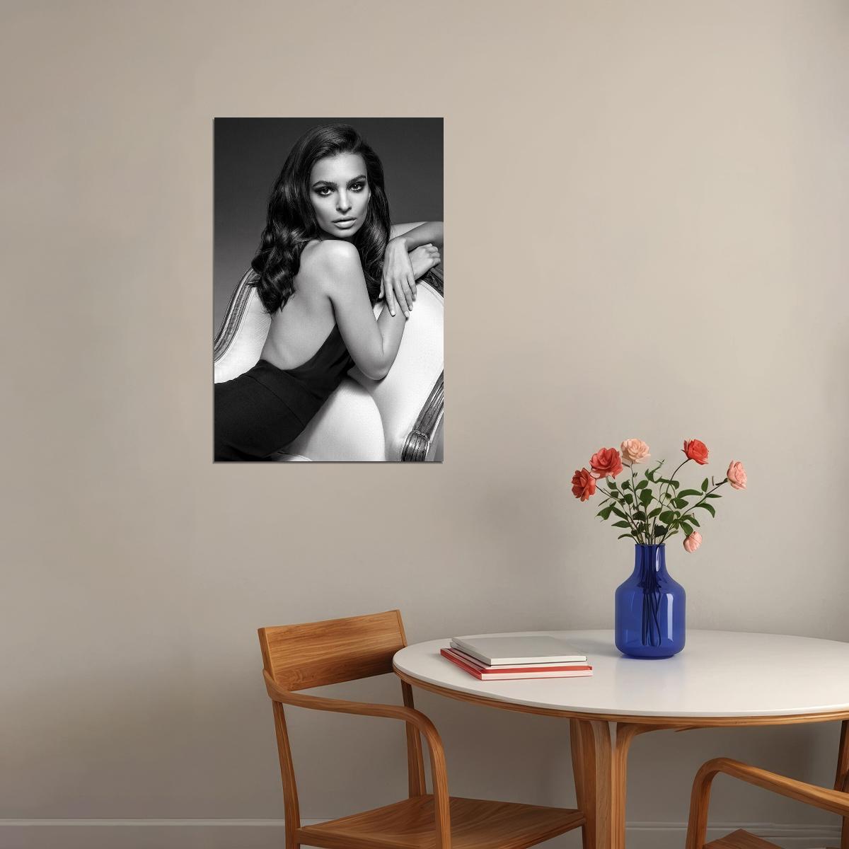 Emily Ratajkowski British-American Artist Model Fashion Poster Wall Art Print Home Wall Decor - xonomax