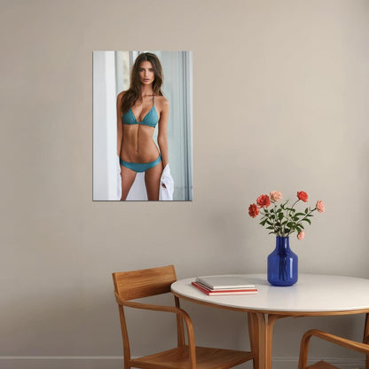 Emily Ratajkowski British-American Actor Model Fashion Poster Wall Art Print Home Wall Decor - xonomax