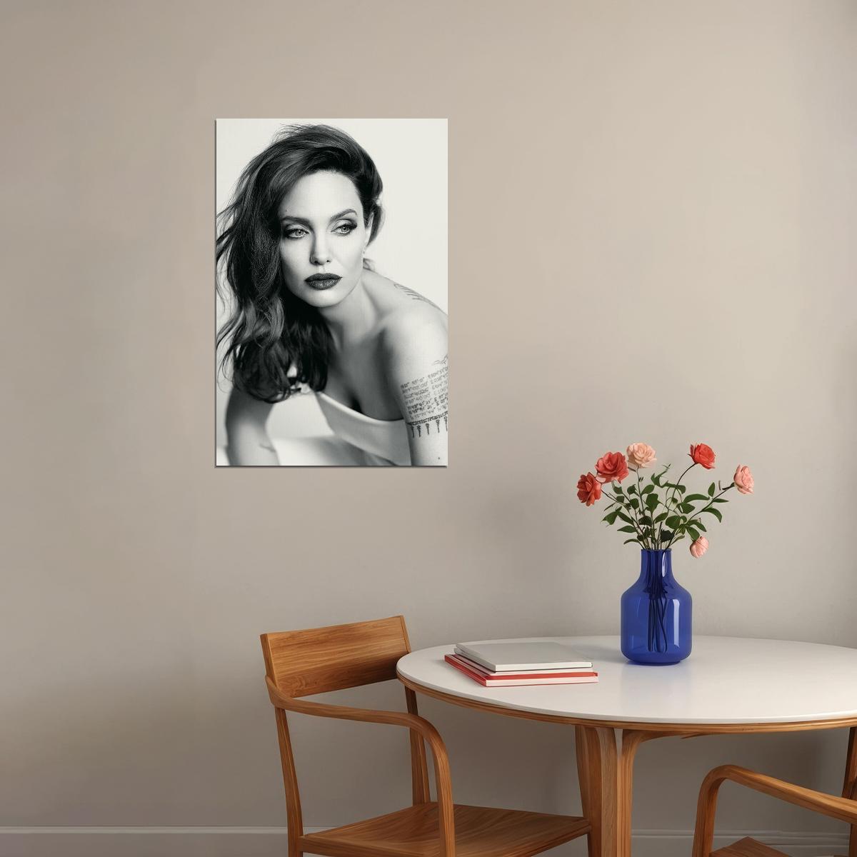 Angelina Jolie Famous Actress Philanthropist Poster Wall Art Print Home Wall Decor - xonomax