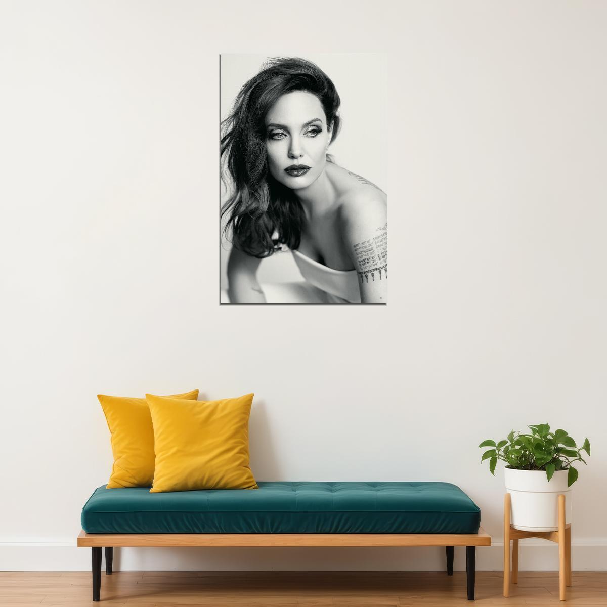 Angelina Jolie Famous Actress Philanthropist Poster Wall Art Print Home Wall Decor - xonomax