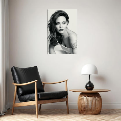 Angelina Jolie Famous Actress Philanthropist Poster Wall Art Print Home Wall Decor - xonomax
