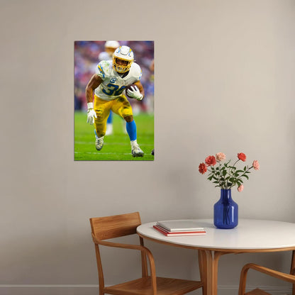 Austin Ekeler Los Angeles Chargers Football Player Poster Wall Art Print Home Wall Decor - xonomax