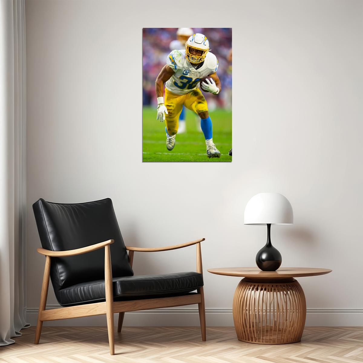 Austin Ekeler Los Angeles Chargers Football Player Poster Wall Art Print Home Wall Decor - xonomax