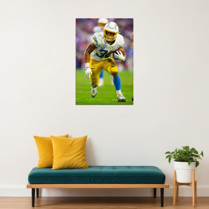 Austin Ekeler Los Angeles Chargers Football Player Poster Wall Art Print Home Wall Decor - xonomax