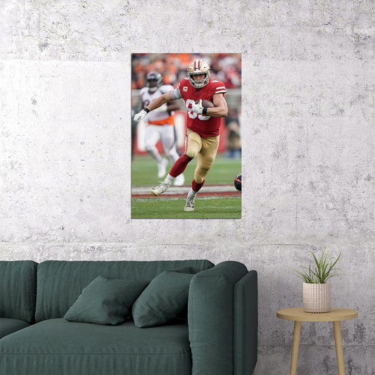 George Kittle San Francisco 49ers American Football Player Poster Wall Art Print Home Wall Decor - xonomax