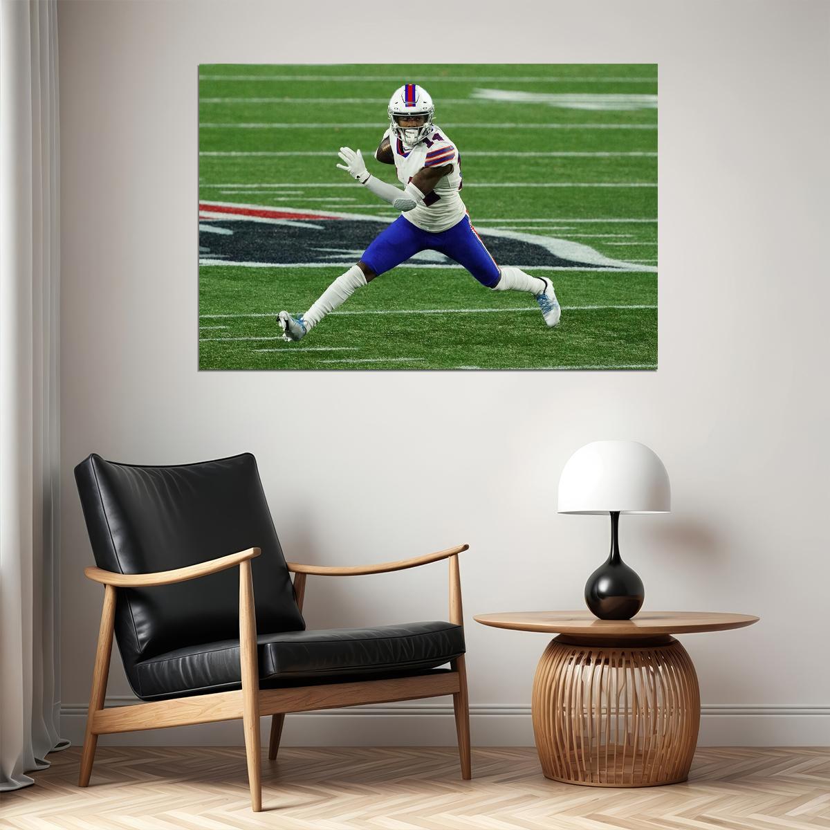 Stefon Diggs Buffalo Bills American Football Team Player Poster Wall Art Print Home Wall Decor - xonomax