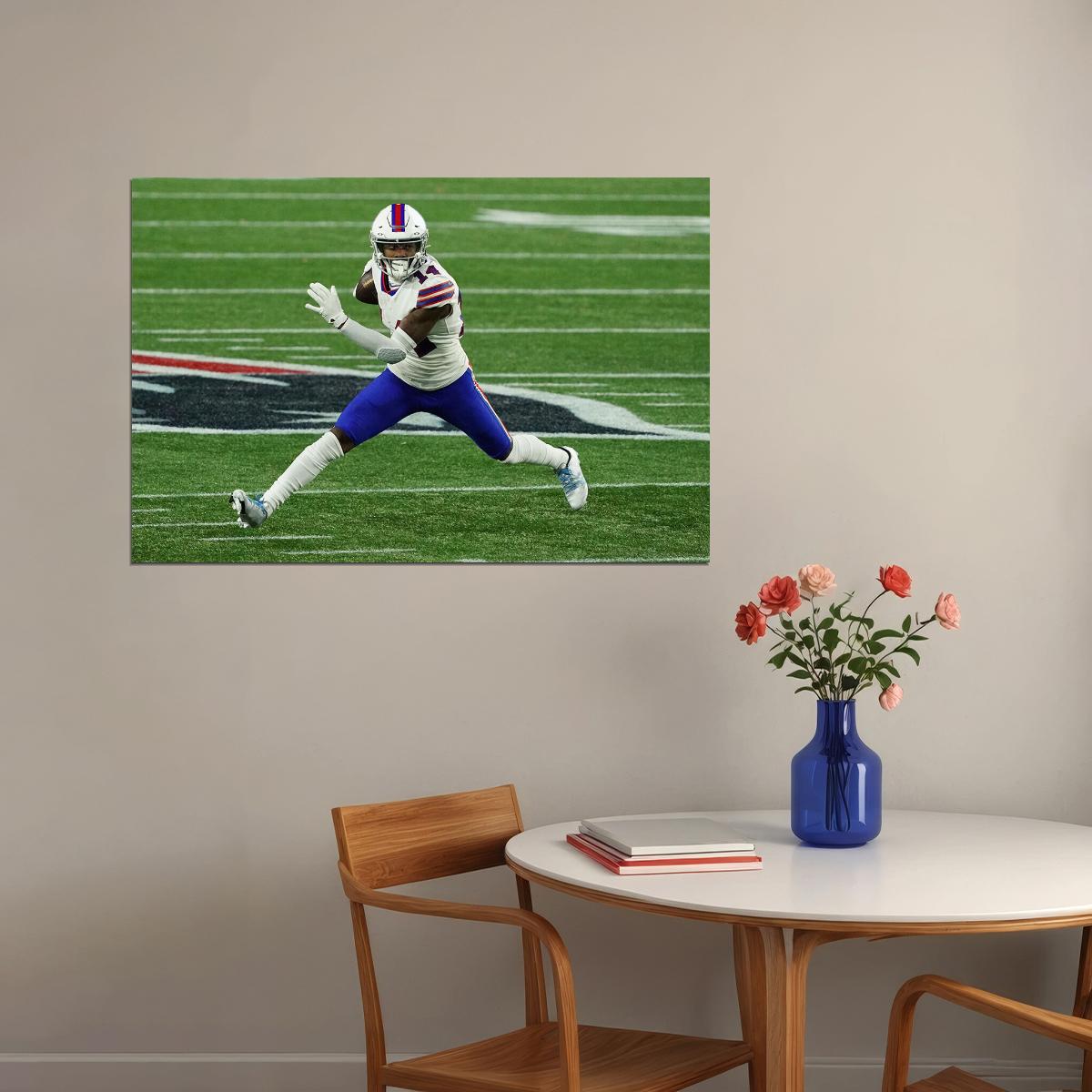 Stefon Diggs Buffalo Bills American Football Team Player Poster Wall Art Print Home Wall Decor - xonomax