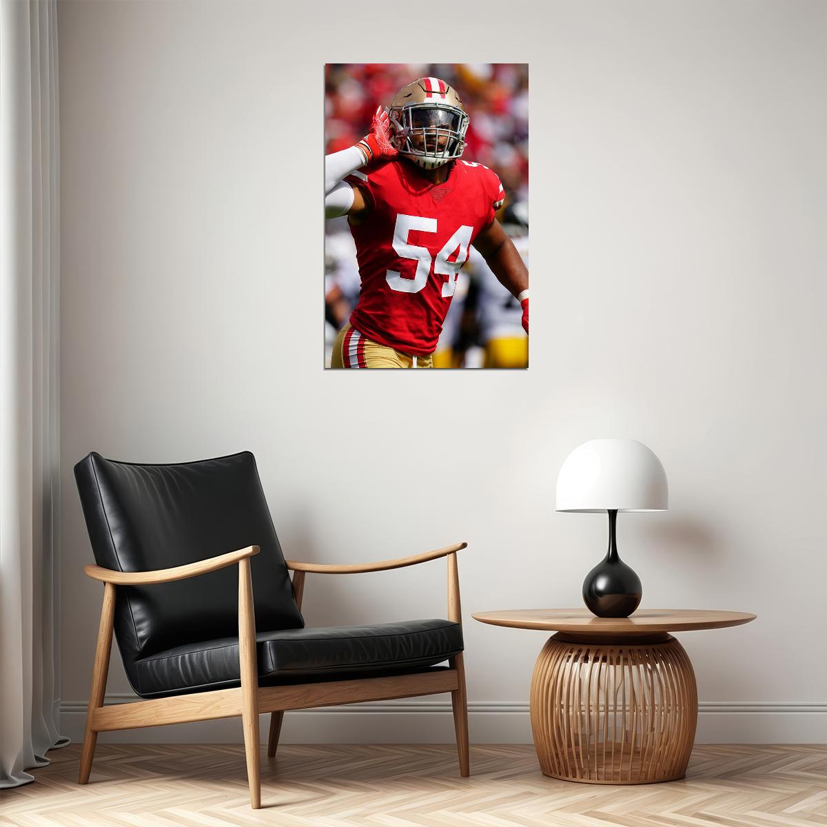 Fred Warner San Francisco 49ers American Football Player Poster Wall Art Print Home Wall Decor - xonomax