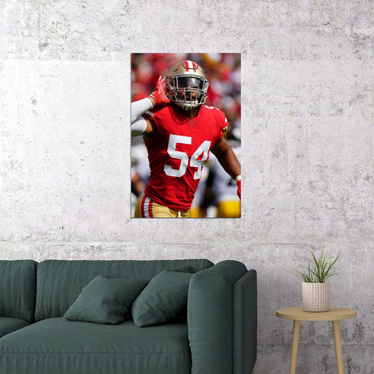 Fred Warner San Francisco 49ers American Football Player Poster Wall Art Print Home Wall Decor - xonomax