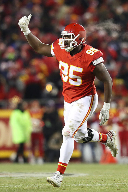 Chris Jones Kansas City Chiefs American Football Player Poster Wall Art Print Home Wall Decor - xonomax