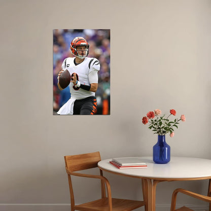 Joe Burrow 9 Cincinnati Bengals American Football Player Poster Wall Art Print Home Wall Decor - xonomax