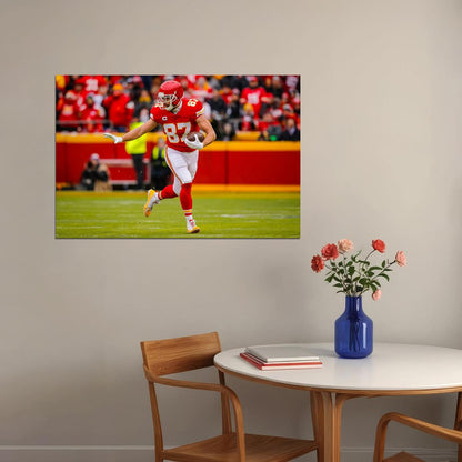 Travis Kelce Kansas City Chiefs American Football Player A Poster Wall Art Print Home Wall Decor