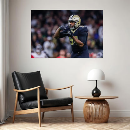 Cameron Jordan New Orleans Saints American Football Player Poster Wall Art Print Home Wall Decor - xonomax