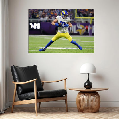 Cooper Kupp Los Angeles Rams American Football Player Poster Wall Art Print Home Wall Decor - xonomax