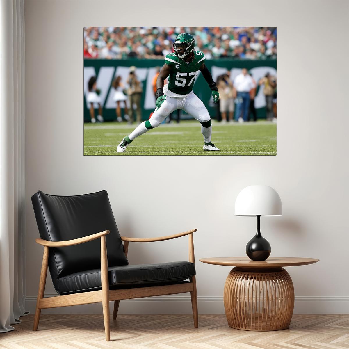 C. J. Mosley New York Jets American Football Player Poster Wall Art Print Home Wall Decor - xonomax