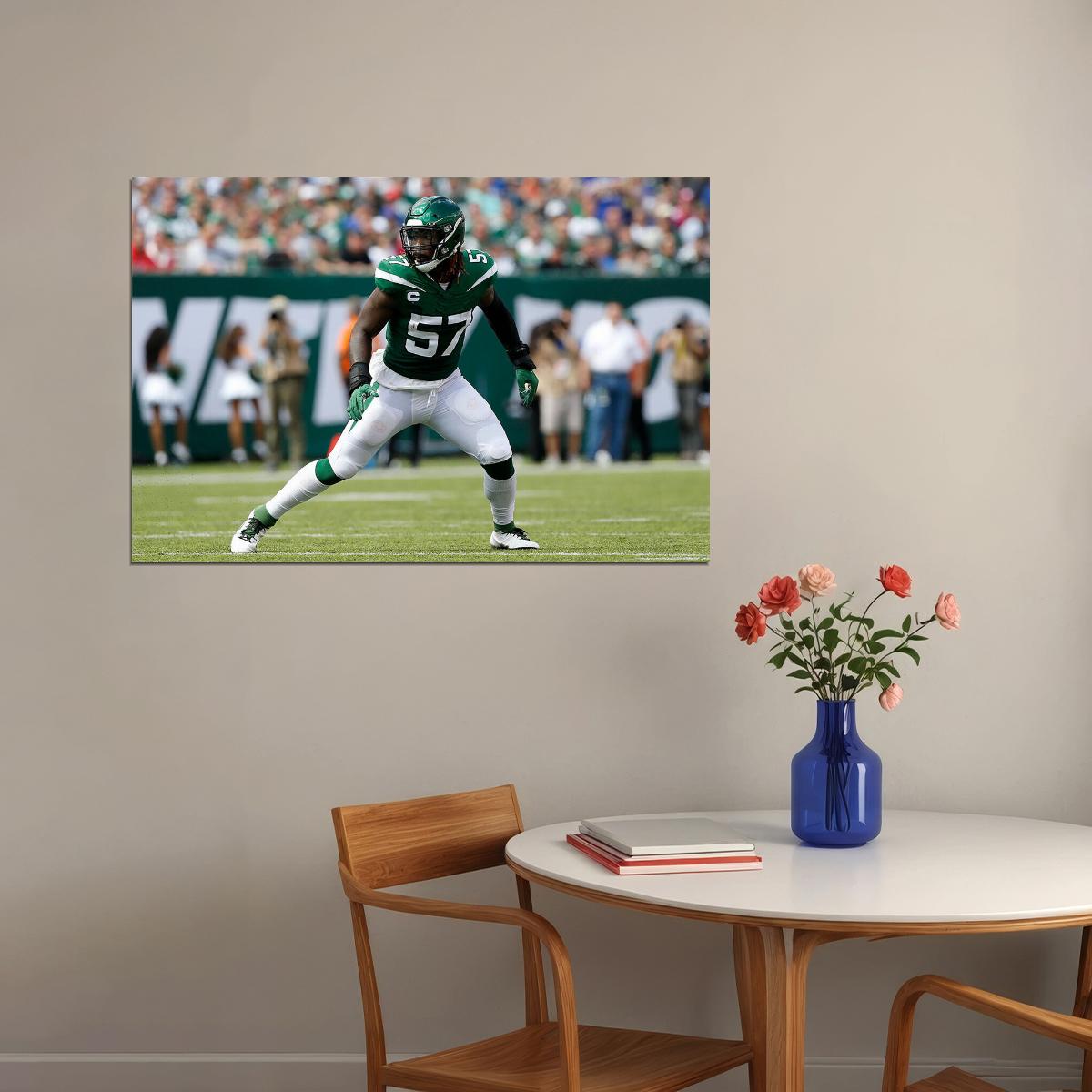 C. J. Mosley New York Jets American Football Player Poster Wall Art Print Home Wall Decor - xonomax