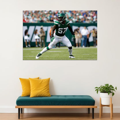 C. J. Mosley New York Jets American Football Player Poster Wall Art Print Home Wall Decor - xonomax