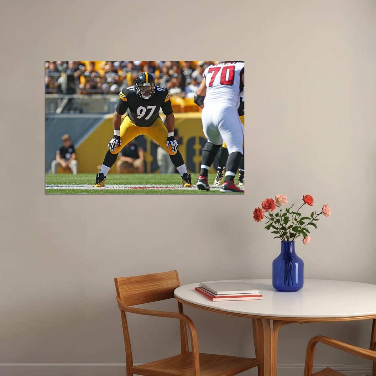 Cameron Heyward Pittsburgh Steelers Football Player Poster Wall Art Print Home Wall Decor - xonomax