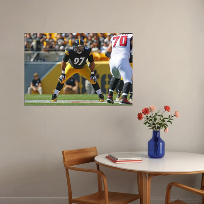 Cameron Heyward Pittsburgh Steelers Football Player Poster Wall Art Print Home Wall Decor - xonomax