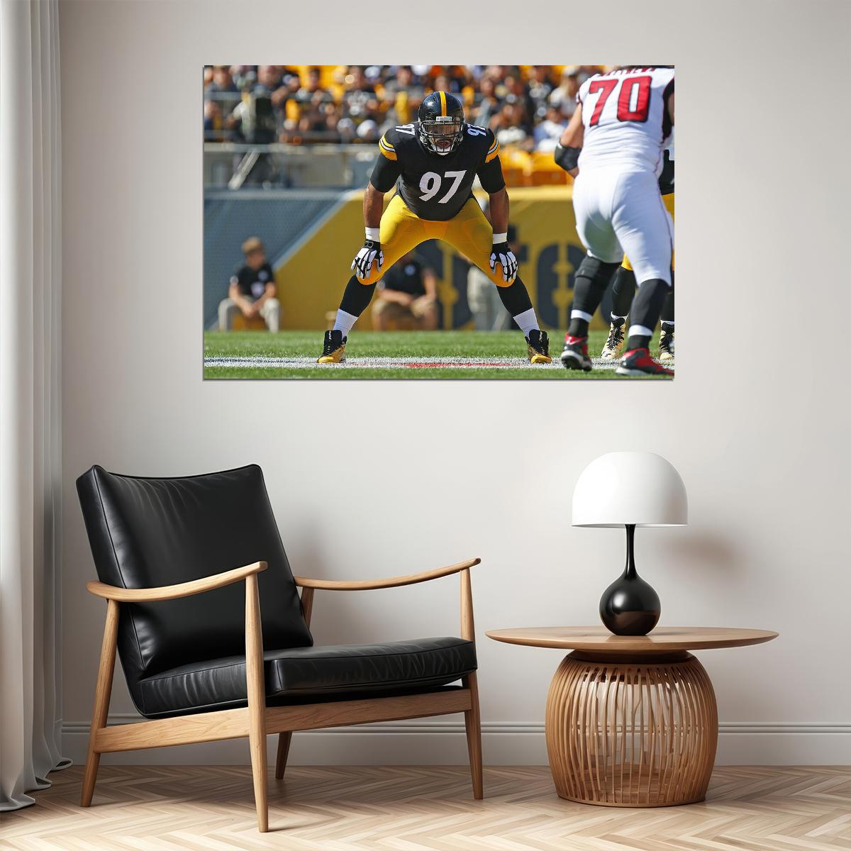 Cameron Heyward Pittsburgh Steelers Football Player Poster Wall Art Print Home Wall Decor - xonomax