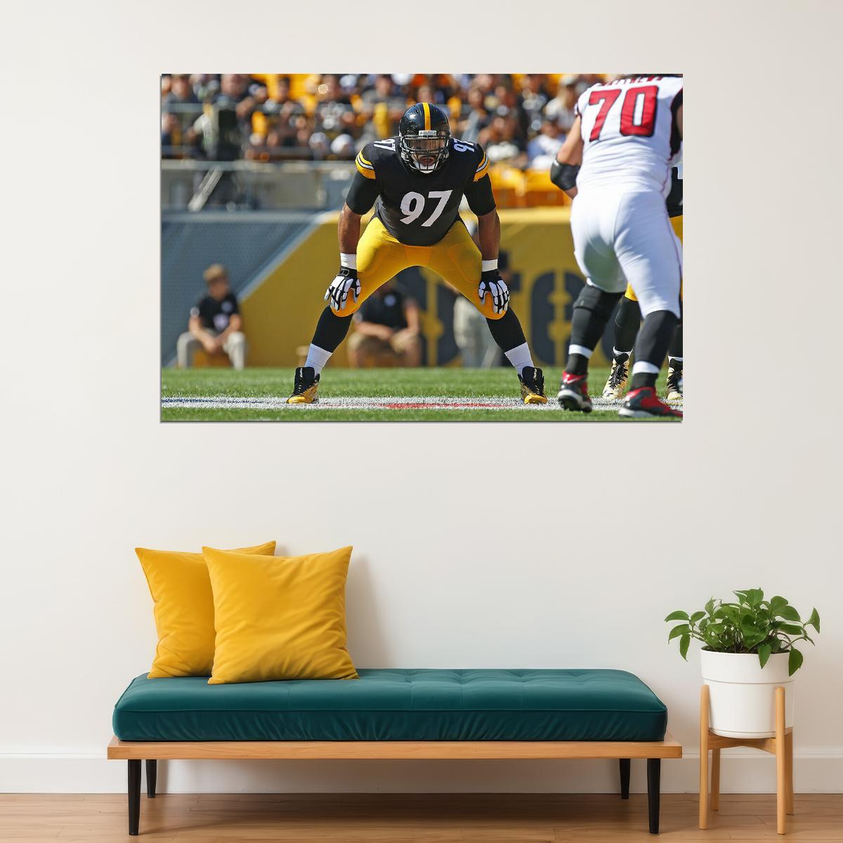 Cameron Heyward Pittsburgh Steelers Football Player Poster Wall Art Print Home Wall Decor - xonomax