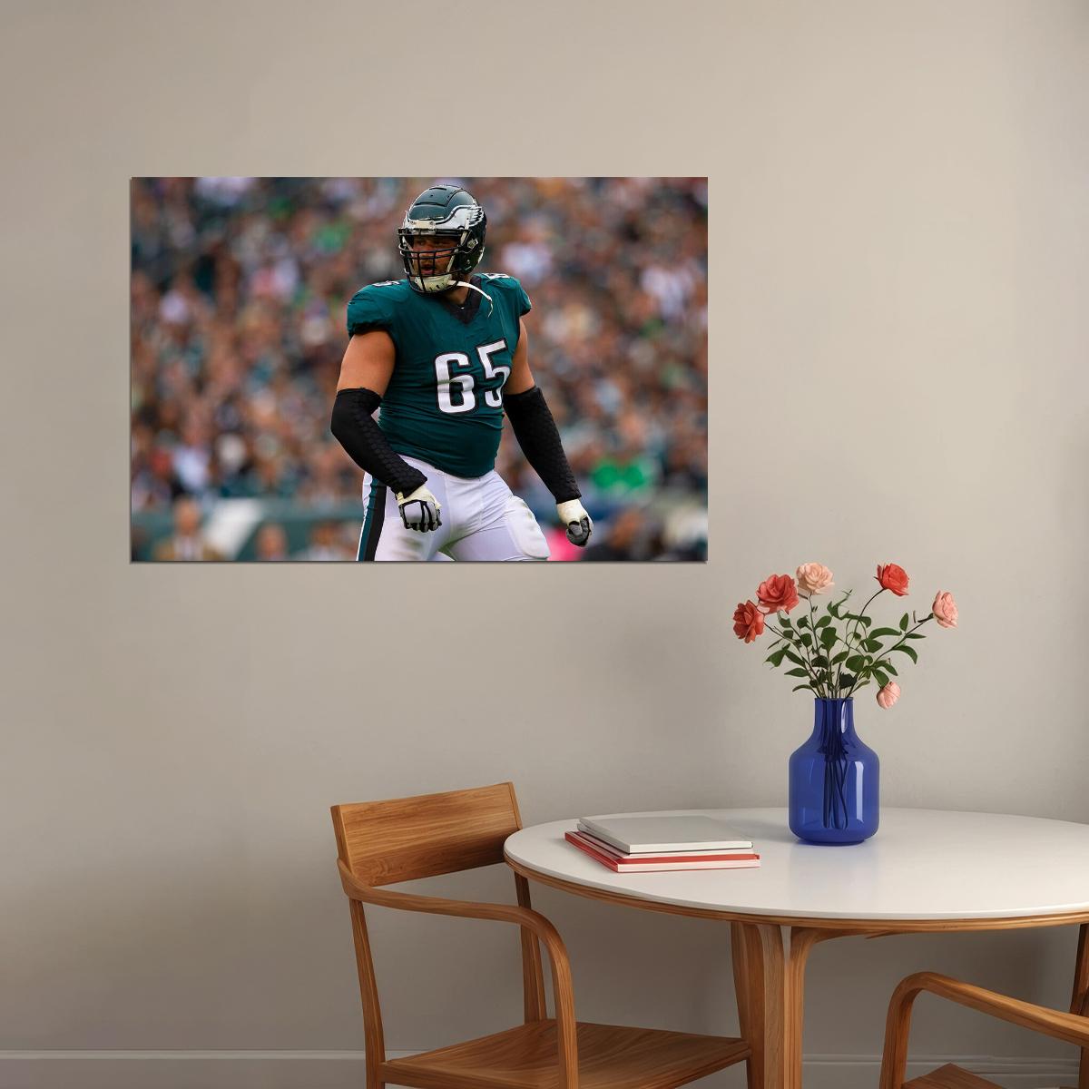 Lane Johnson Philadelphia Eagles American Football Player Poster Wall Art Print Home Wall Decor - xonomax