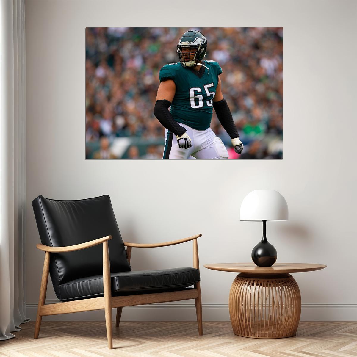 Lane Johnson Philadelphia Eagles American Football Player Poster Wall Art Print Home Wall Decor - xonomax