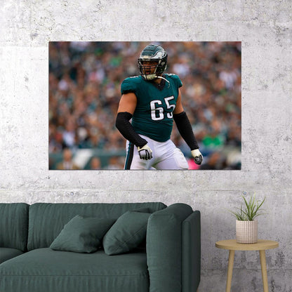 Lane Johnson Philadelphia Eagles American Football Player Poster Wall Art Print Home Wall Decor - xonomax