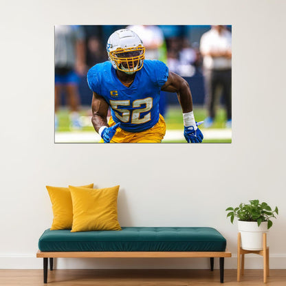 Khalil Mack Los Angeles Chargers American Football Player Poster Wall Art Print Home Wall Decor - xonomax