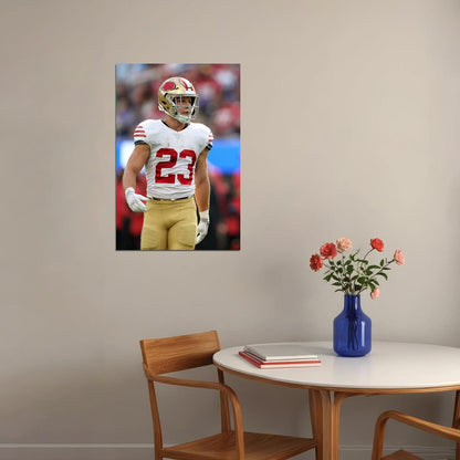 Christian Mccaffrey San Francisco 49ers Football Player Poster Wall Art Print Home Wall Decor