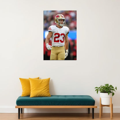 Christian Mccaffrey San Francisco 49ers Football Player Poster Wall Art Print Home Wall Decor