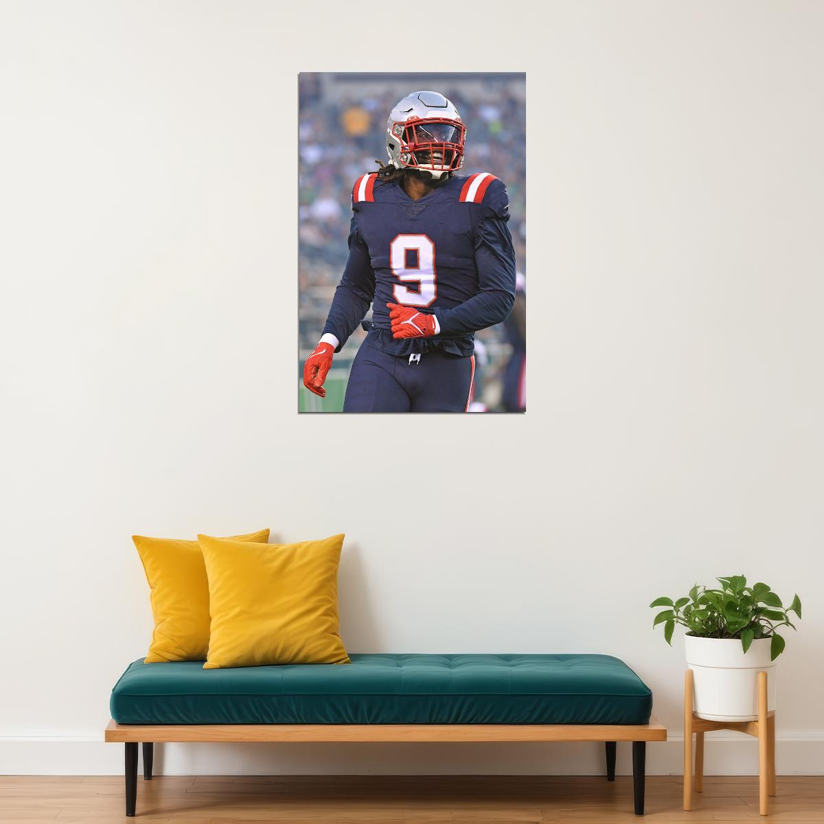 Matthew Judon New England American Football Player Poster Wall Art Print Home Wall Decor - xonomax