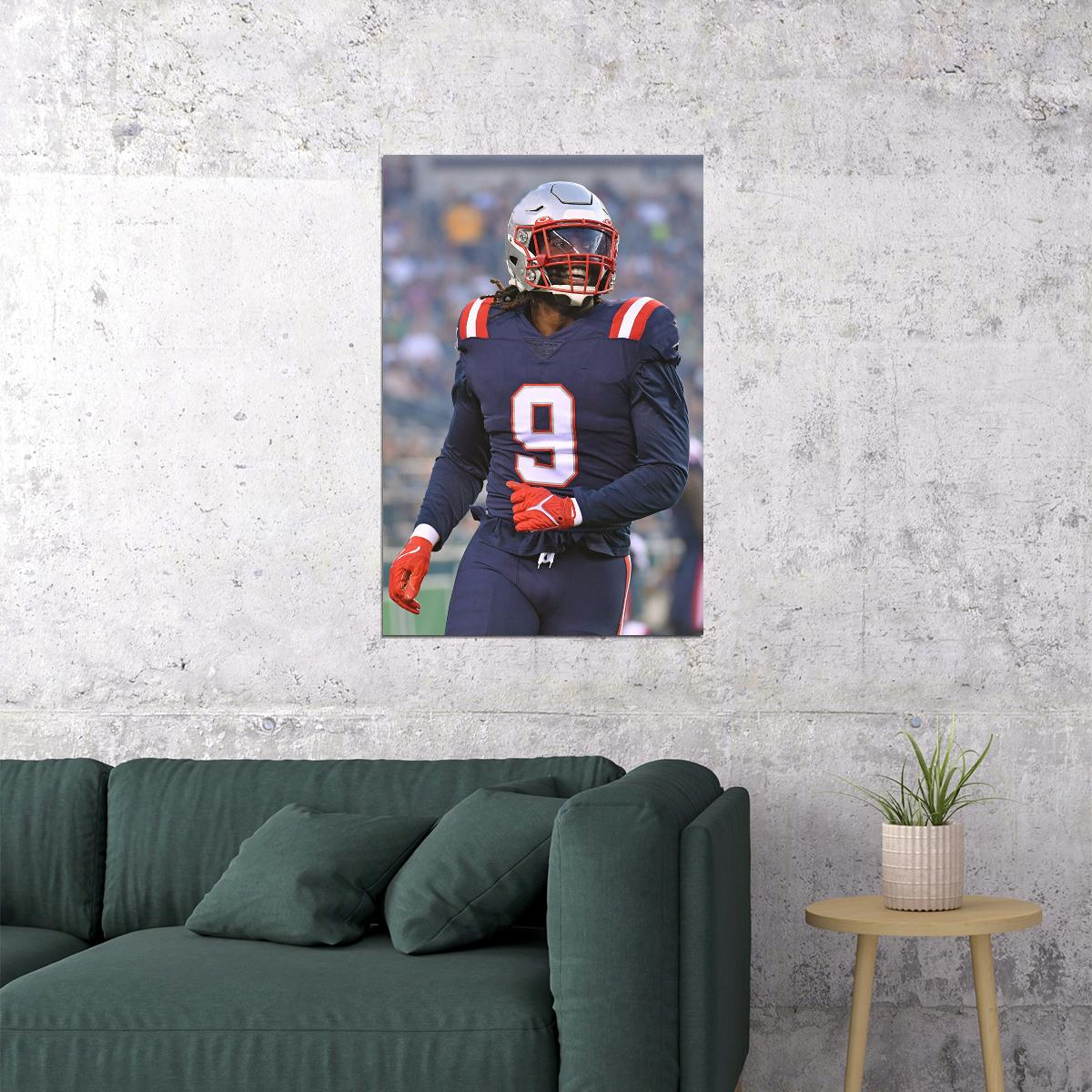 Matthew Judon New England American Football Player Poster Wall Art Print Home Wall Decor - xonomax