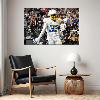Derwin James Los Angeles Chargers American Football Player Poster Wall Art Print Home Wall Decor - xonomax