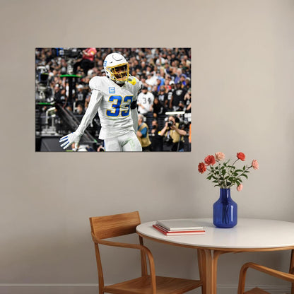 Derwin James Los Angeles Chargers American Football Player Poster Wall Art Print Home Wall Decor - xonomax
