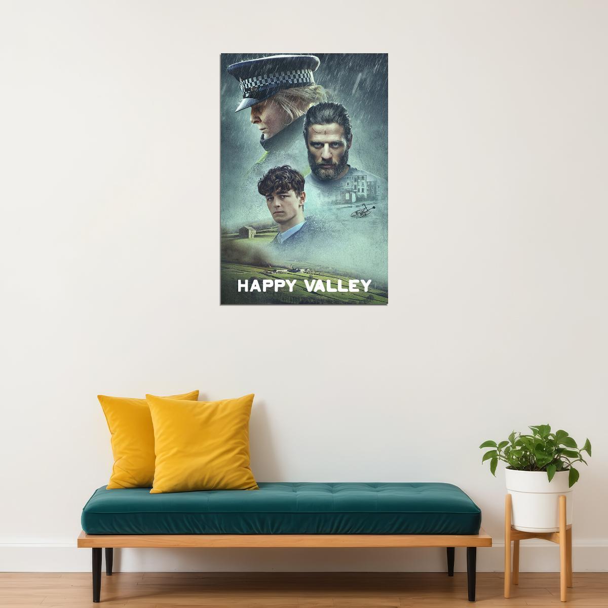 Happy Valley Movie Crime Drama Thriller Poster Wall Art Print Home Wall Decor - xonomax