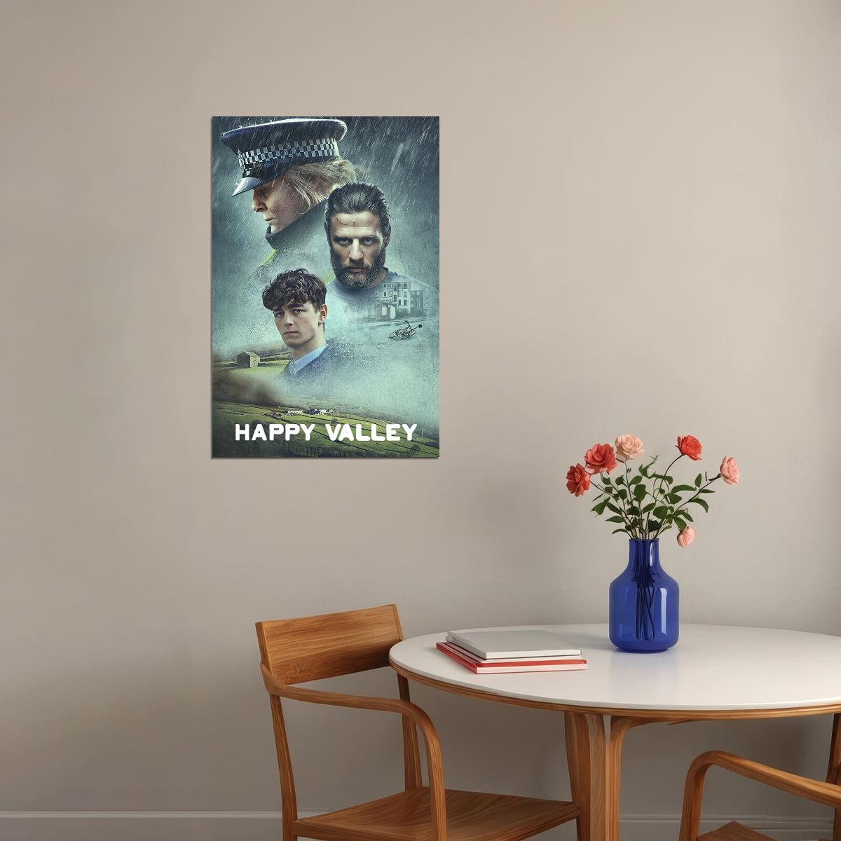 Happy Valley Movie Crime Drama Thriller Poster Wall Art Print Home Wall Decor - xonomax