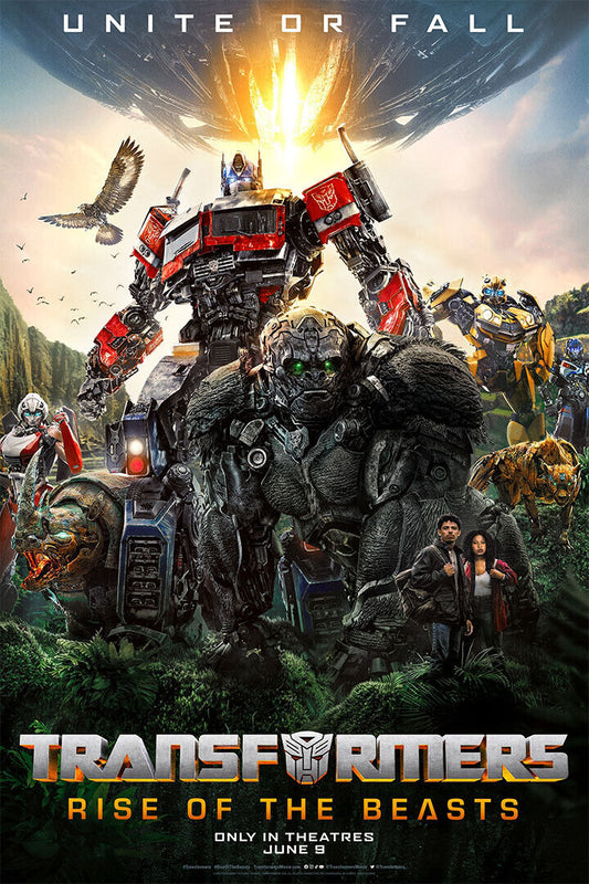 Transformers Rise Of The Beasts Movie Action Adventure Poster Wall Art Print Home Wall Decor