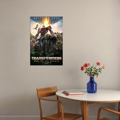 Transformers Rise Of The Beasts Movie Action Adventure Poster Wall Art Print Home Wall Decor